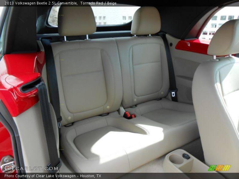 Rear Seat of 2013 Beetle 2.5L Convertible