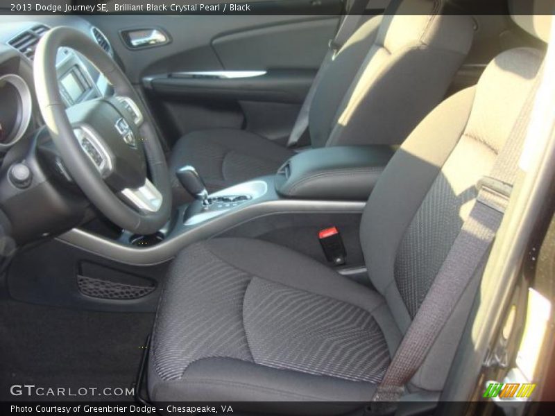 Brilliant Black Crystal Pearl / Black 2013 Dodge Journey SE