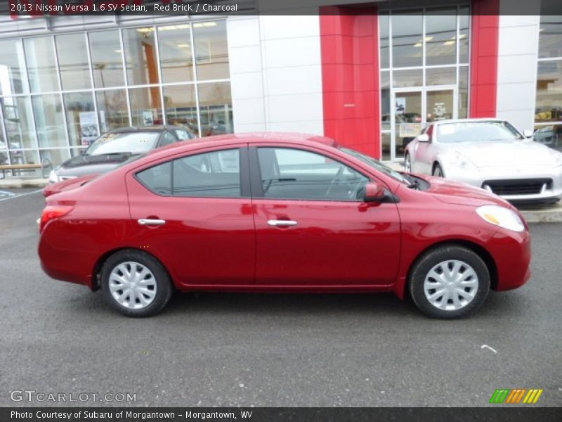 Red Brick / Charcoal 2013 Nissan Versa 1.6 SV Sedan