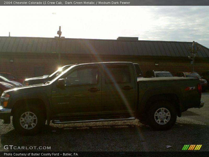 Dark Green Metallic / Medium Dark Pewter 2004 Chevrolet Colorado LS Crew Cab