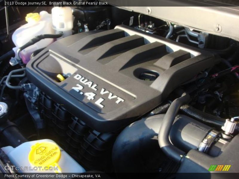 Brilliant Black Crystal Pearl / Black 2013 Dodge Journey SE