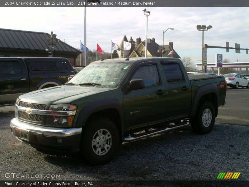 Dark Green Metallic / Medium Dark Pewter 2004 Chevrolet Colorado LS Crew Cab
