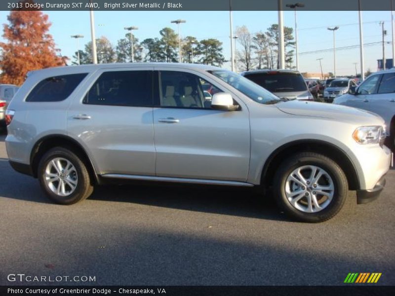 Bright Silver Metallic / Black 2013 Dodge Durango SXT AWD