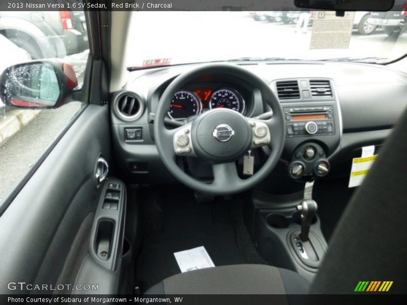Red Brick / Charcoal 2013 Nissan Versa 1.6 SV Sedan