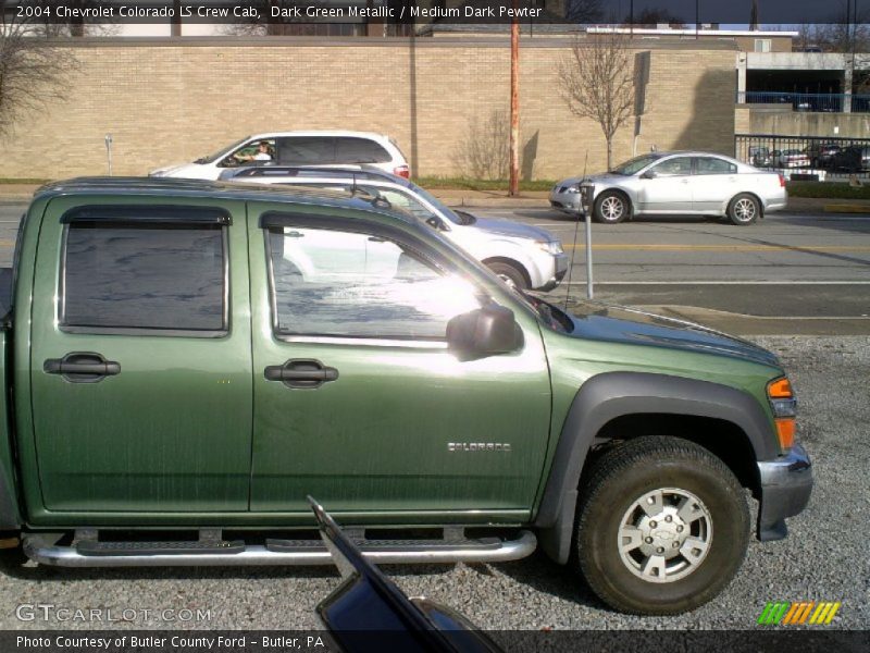 Dark Green Metallic / Medium Dark Pewter 2004 Chevrolet Colorado LS Crew Cab