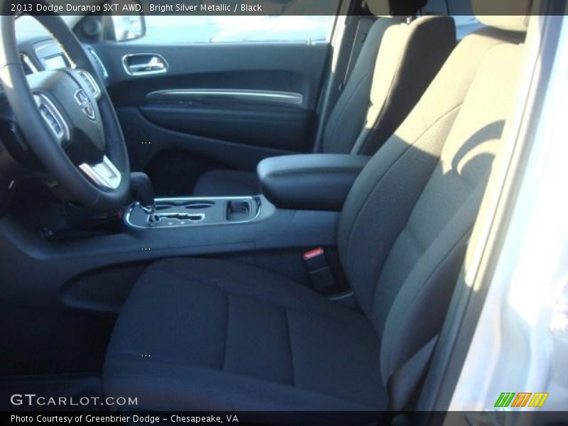 Bright Silver Metallic / Black 2013 Dodge Durango SXT AWD