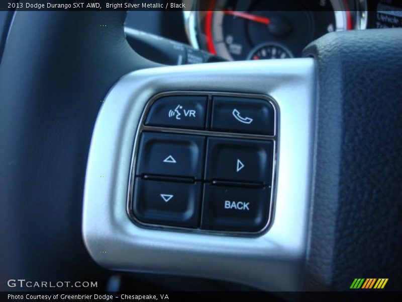 Bright Silver Metallic / Black 2013 Dodge Durango SXT AWD