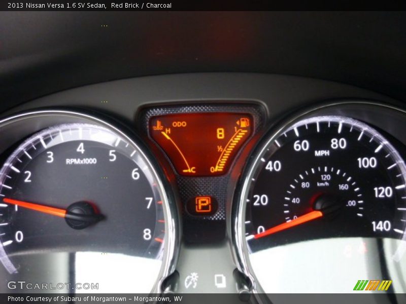Red Brick / Charcoal 2013 Nissan Versa 1.6 SV Sedan