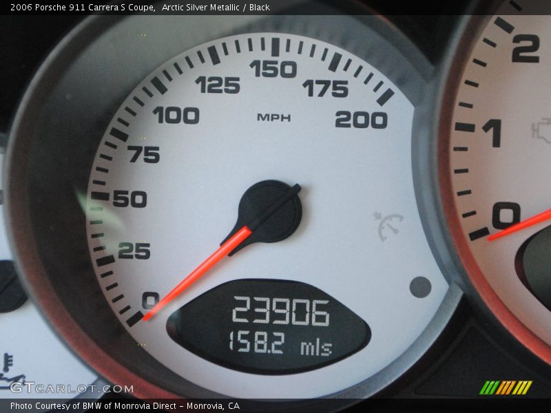 Arctic Silver Metallic / Black 2006 Porsche 911 Carrera S Coupe