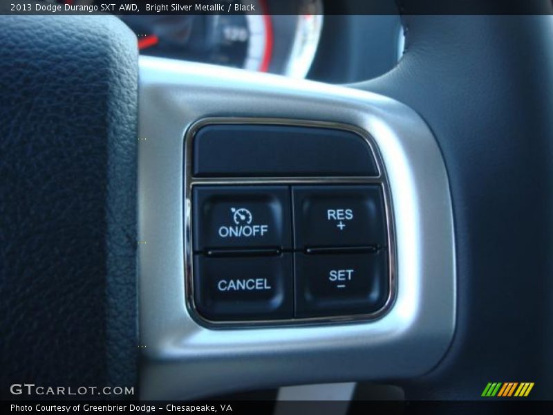 Bright Silver Metallic / Black 2013 Dodge Durango SXT AWD