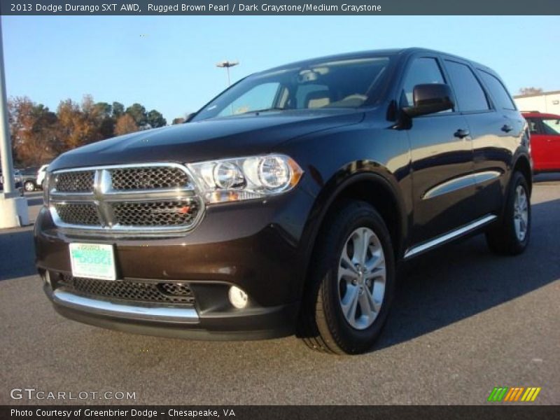 Rugged Brown Pearl / Dark Graystone/Medium Graystone 2013 Dodge Durango SXT AWD