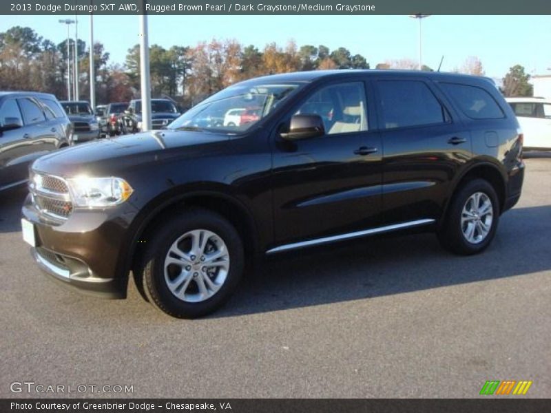 Rugged Brown Pearl / Dark Graystone/Medium Graystone 2013 Dodge Durango SXT AWD