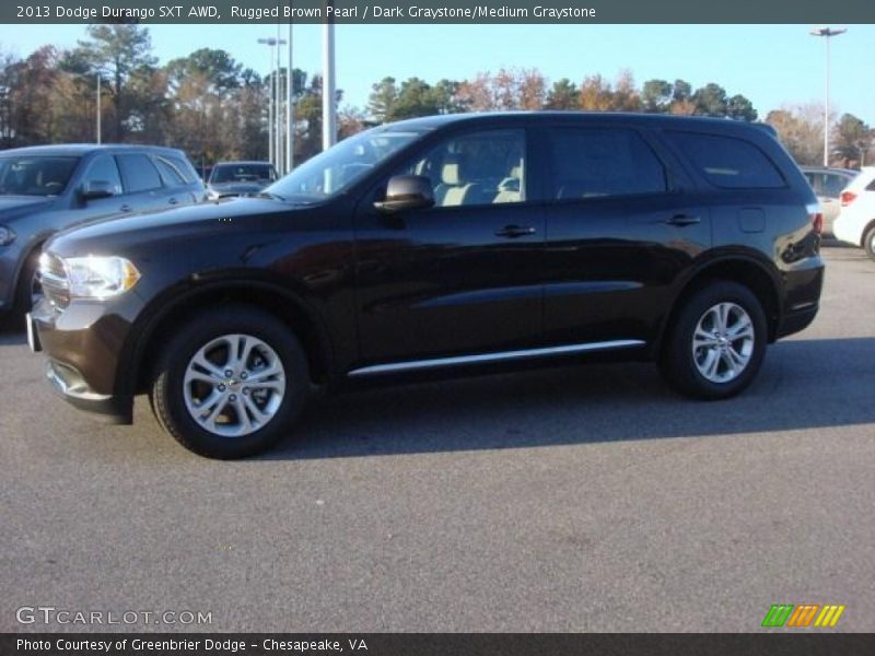 Rugged Brown Pearl / Dark Graystone/Medium Graystone 2013 Dodge Durango SXT AWD