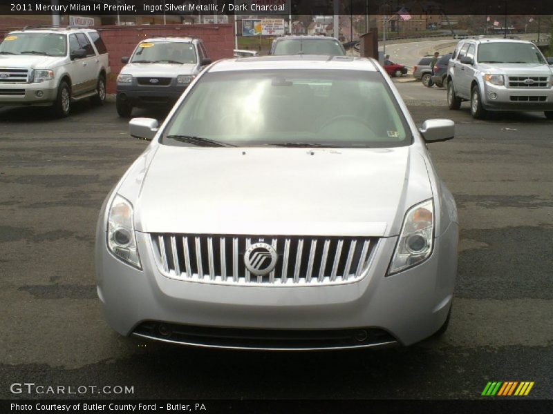 Ingot Silver Metallic / Dark Charcoal 2011 Mercury Milan I4 Premier