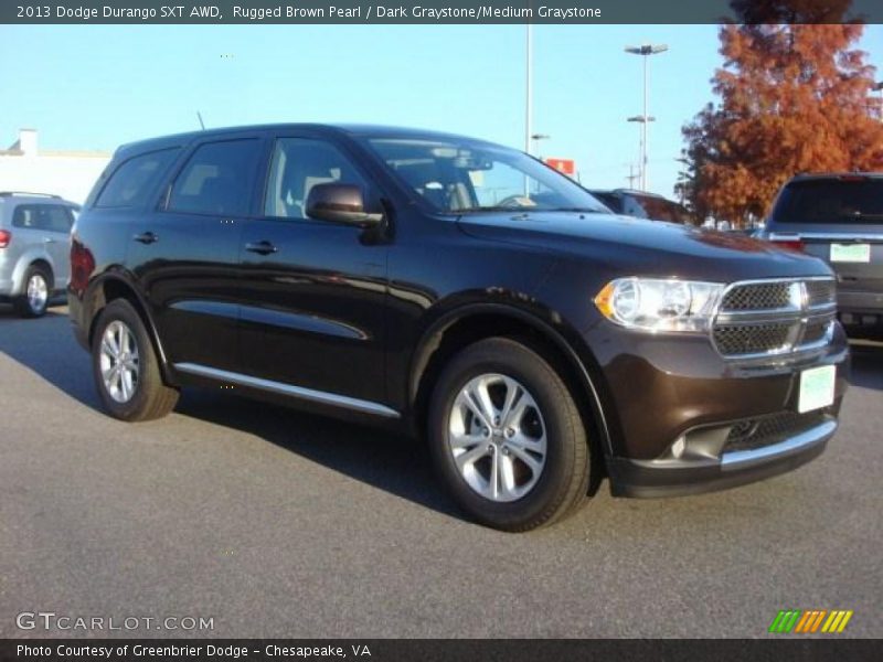 Rugged Brown Pearl / Dark Graystone/Medium Graystone 2013 Dodge Durango SXT AWD