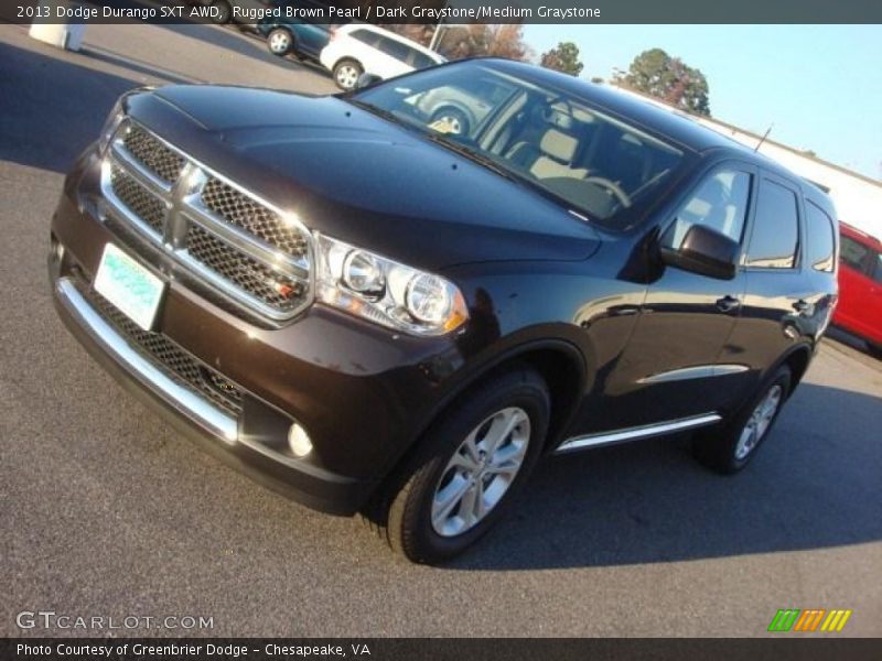 Rugged Brown Pearl / Dark Graystone/Medium Graystone 2013 Dodge Durango SXT AWD