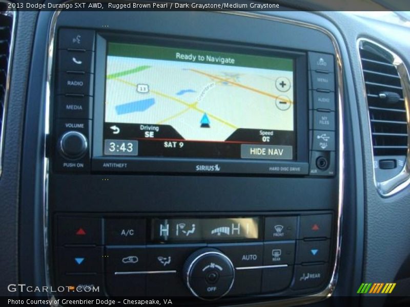 Navigation of 2013 Durango SXT AWD