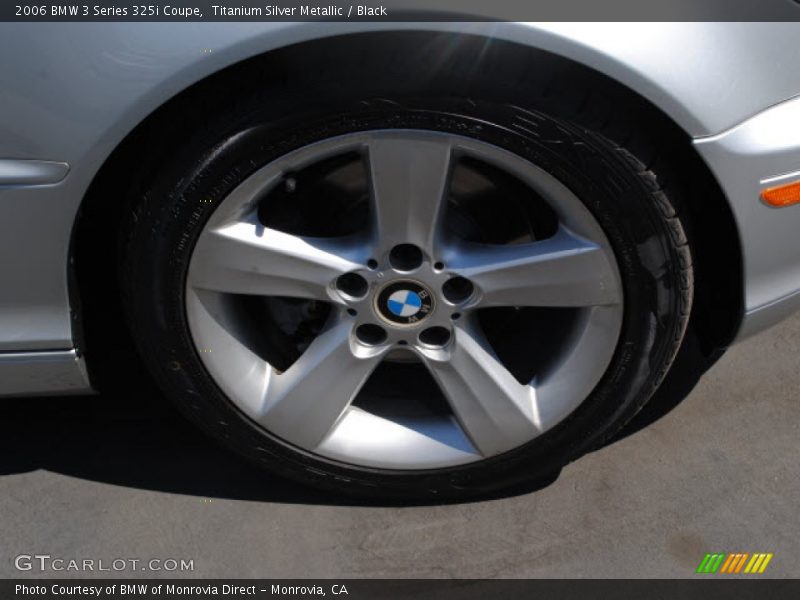 Titanium Silver Metallic / Black 2006 BMW 3 Series 325i Coupe