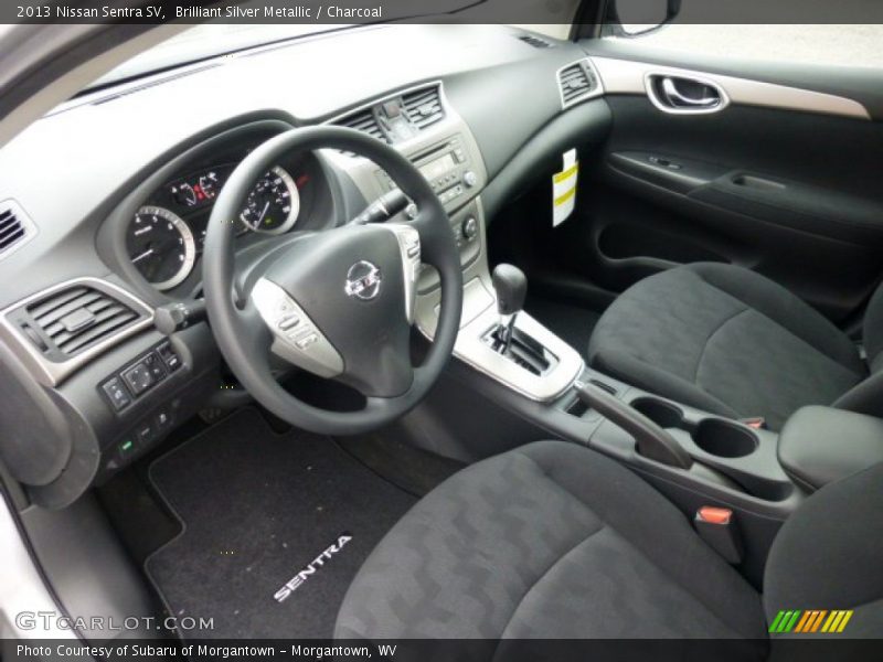 Brilliant Silver Metallic / Charcoal 2013 Nissan Sentra SV