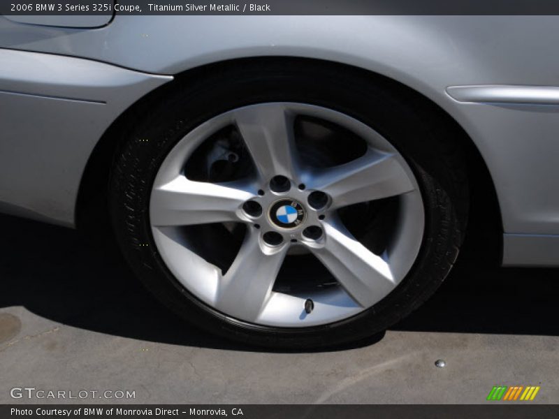 Titanium Silver Metallic / Black 2006 BMW 3 Series 325i Coupe