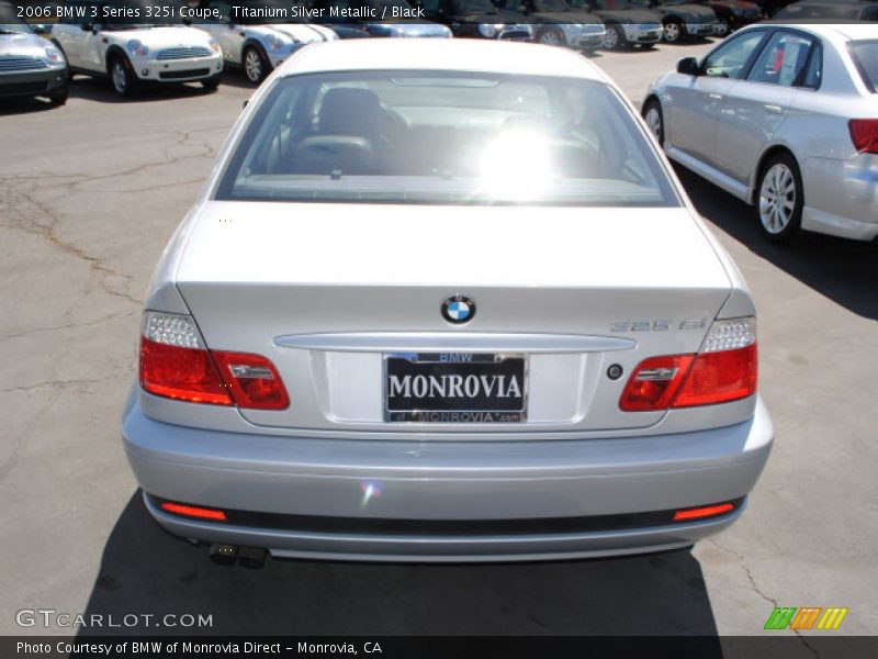 Titanium Silver Metallic / Black 2006 BMW 3 Series 325i Coupe