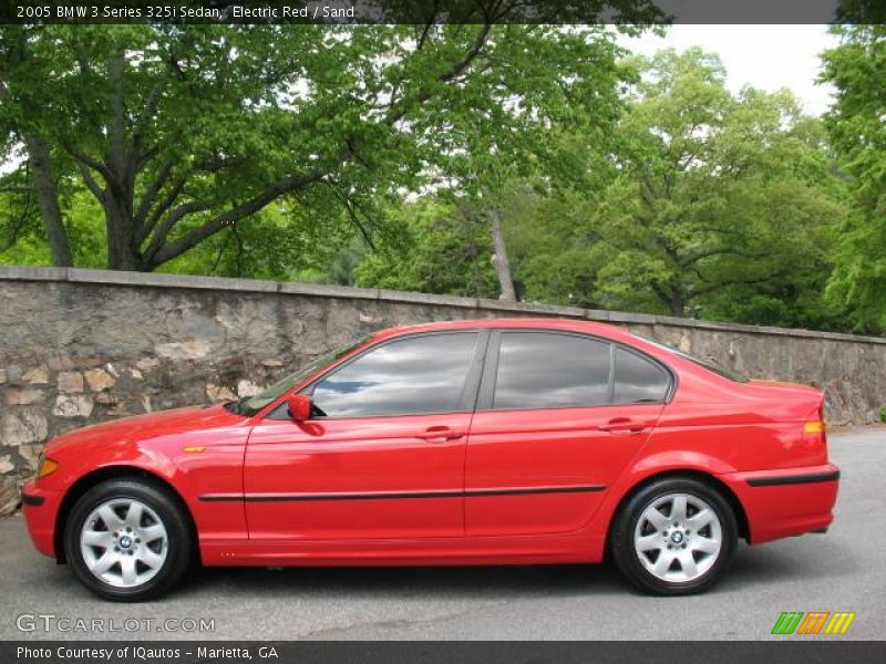 Electric Red / Sand 2005 BMW 3 Series 325i Sedan