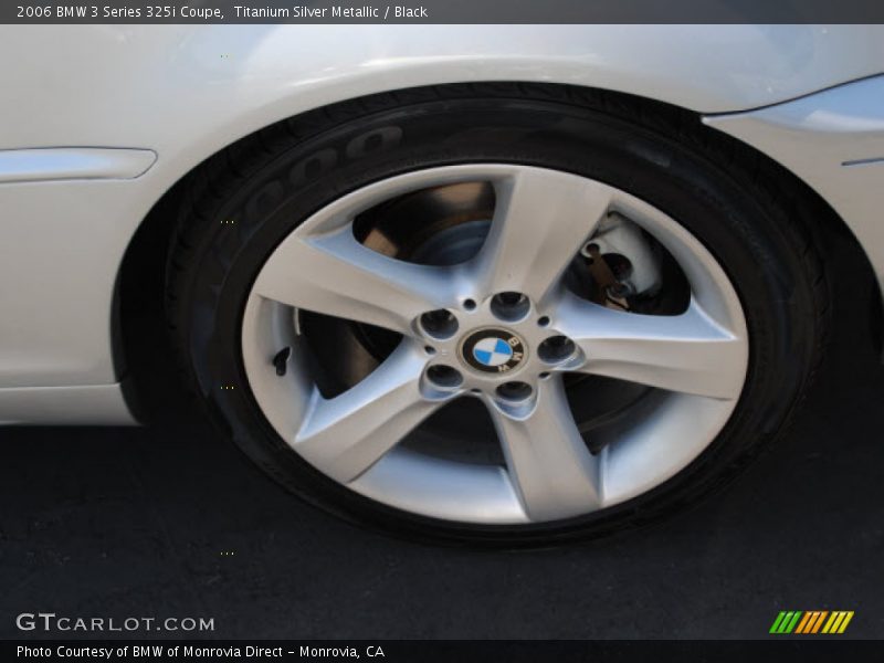 Titanium Silver Metallic / Black 2006 BMW 3 Series 325i Coupe