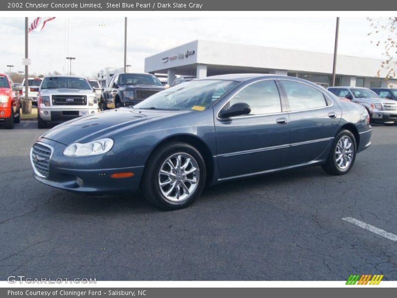 Steel Blue Pearl / Dark Slate Gray 2002 Chrysler Concorde Limited