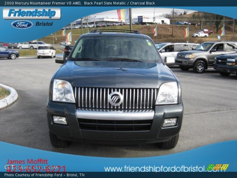 Black Pearl Slate Metallic / Charcoal Black 2009 Mercury Mountaineer Premier V8 AWD