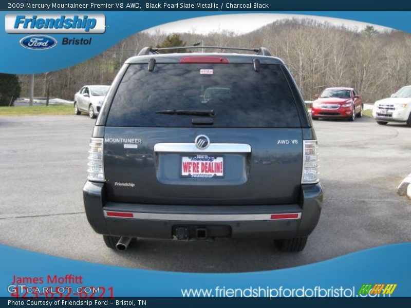 Black Pearl Slate Metallic / Charcoal Black 2009 Mercury Mountaineer Premier V8 AWD