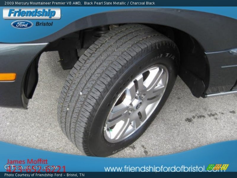 Black Pearl Slate Metallic / Charcoal Black 2009 Mercury Mountaineer Premier V8 AWD
