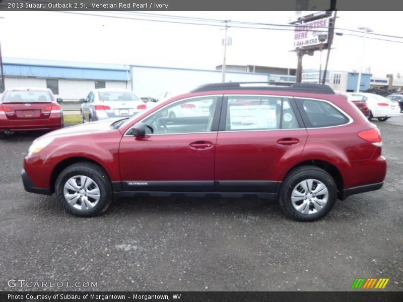 Venetian Red Pearl / Ivory 2013 Subaru Outback 2.5i