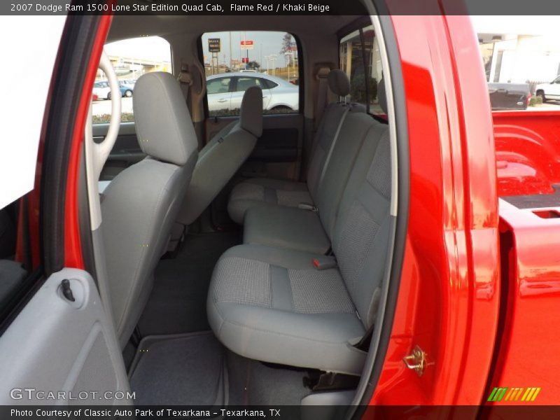 Flame Red / Khaki Beige 2007 Dodge Ram 1500 Lone Star Edition Quad Cab
