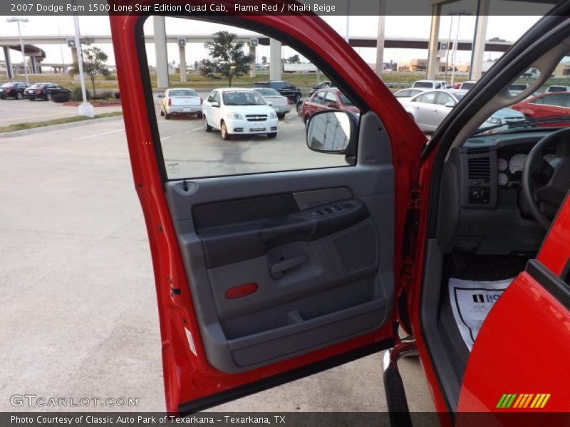 Flame Red / Khaki Beige 2007 Dodge Ram 1500 Lone Star Edition Quad Cab