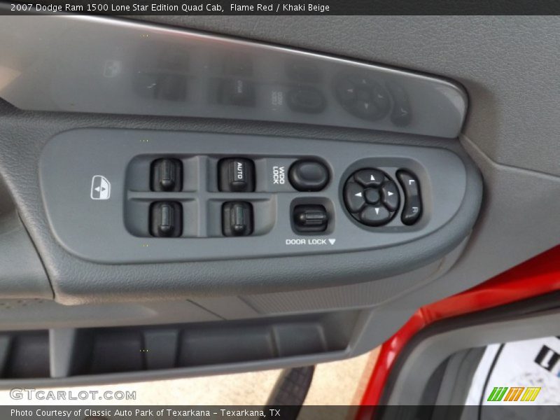 Flame Red / Khaki Beige 2007 Dodge Ram 1500 Lone Star Edition Quad Cab