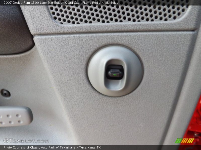 Flame Red / Khaki Beige 2007 Dodge Ram 1500 Lone Star Edition Quad Cab