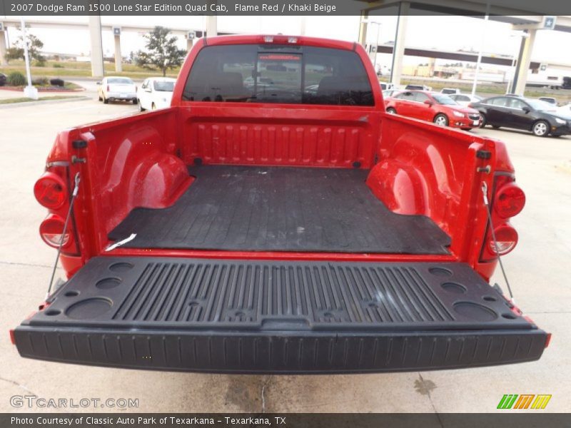 Flame Red / Khaki Beige 2007 Dodge Ram 1500 Lone Star Edition Quad Cab