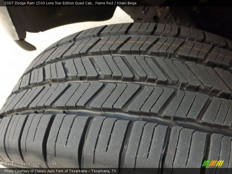 Flame Red / Khaki Beige 2007 Dodge Ram 1500 Lone Star Edition Quad Cab