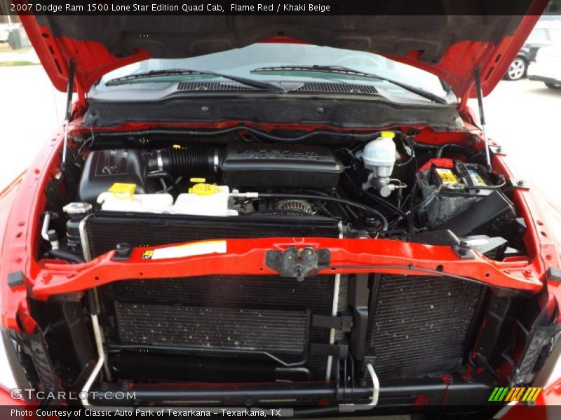 Flame Red / Khaki Beige 2007 Dodge Ram 1500 Lone Star Edition Quad Cab