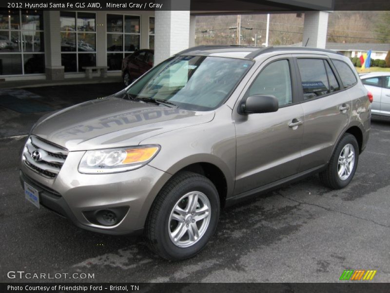 Mineral Gray / Gray 2012 Hyundai Santa Fe GLS AWD