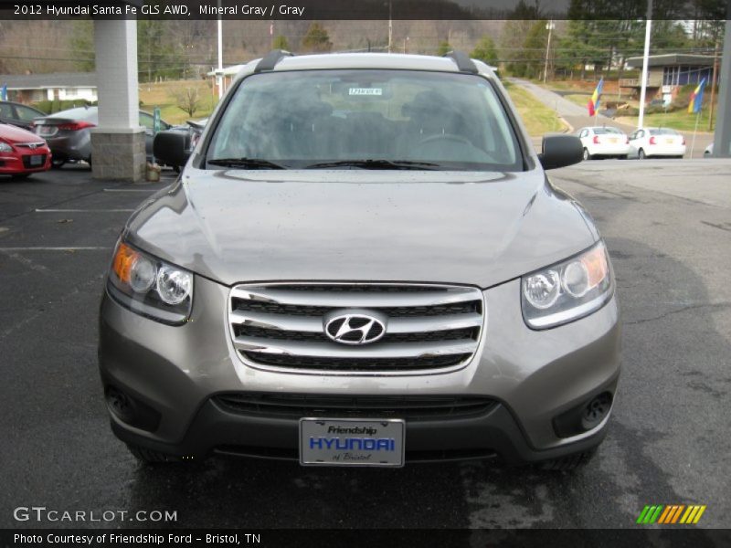 Mineral Gray / Gray 2012 Hyundai Santa Fe GLS AWD