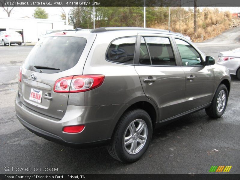 Mineral Gray / Gray 2012 Hyundai Santa Fe GLS AWD