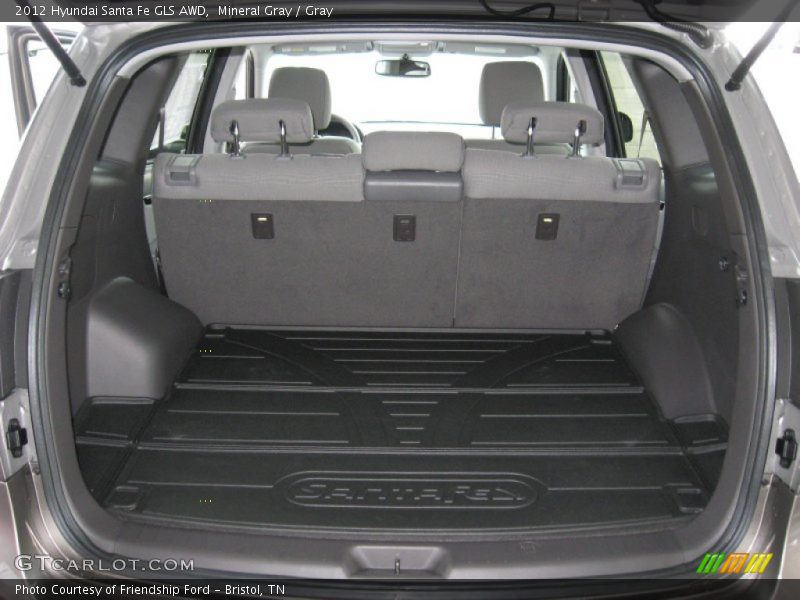 Mineral Gray / Gray 2012 Hyundai Santa Fe GLS AWD
