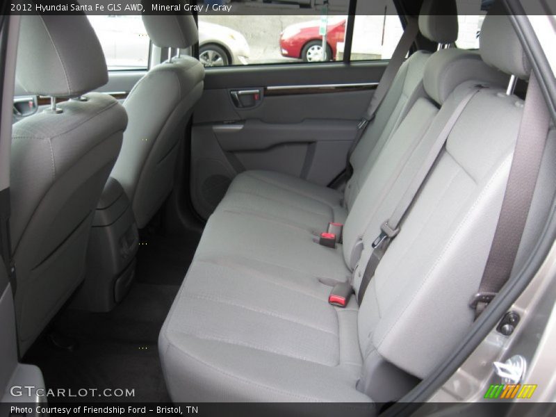 Mineral Gray / Gray 2012 Hyundai Santa Fe GLS AWD