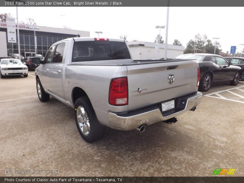 Bright Silver Metallic / Black 2013 Ram 1500 Lone Star Crew Cab