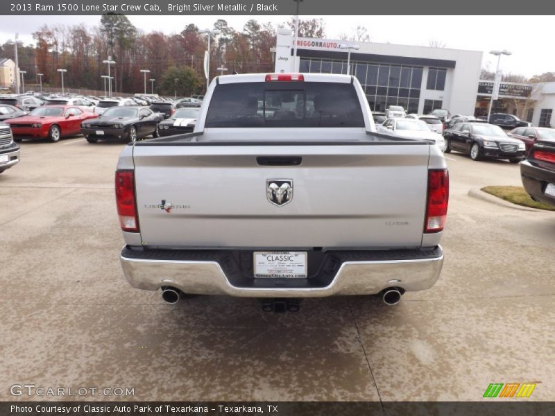 Bright Silver Metallic / Black 2013 Ram 1500 Lone Star Crew Cab