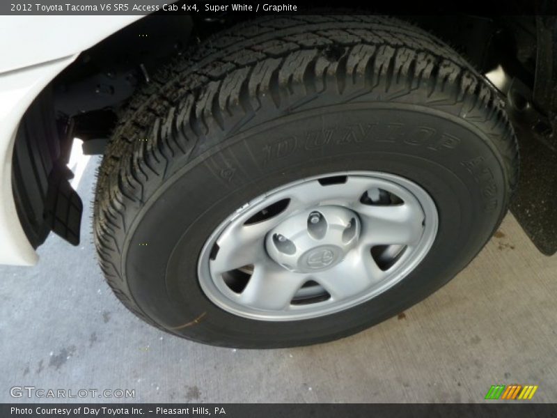 Super White / Graphite 2012 Toyota Tacoma V6 SR5 Access Cab 4x4