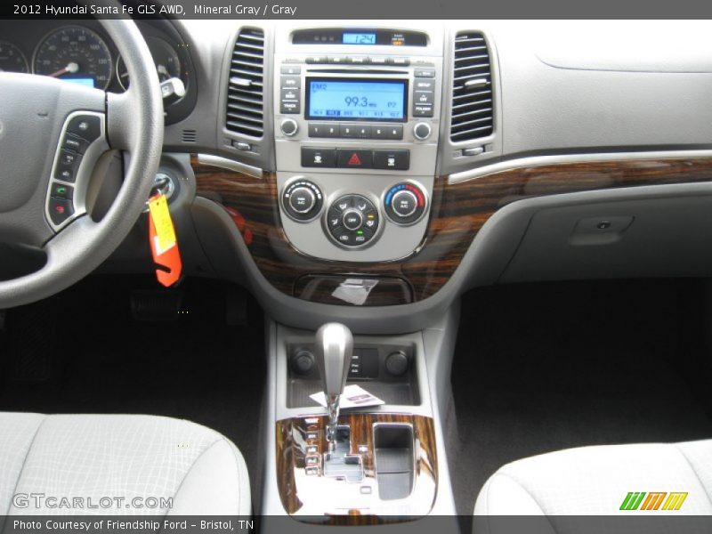 Mineral Gray / Gray 2012 Hyundai Santa Fe GLS AWD