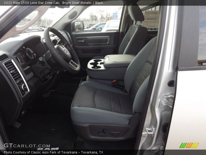 Bright Silver Metallic / Black 2013 Ram 1500 Lone Star Crew Cab