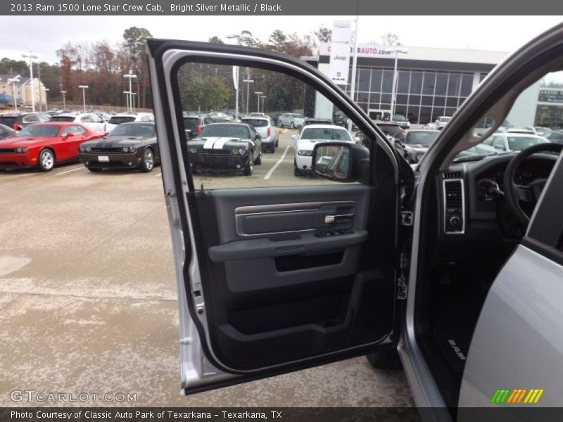 Bright Silver Metallic / Black 2013 Ram 1500 Lone Star Crew Cab